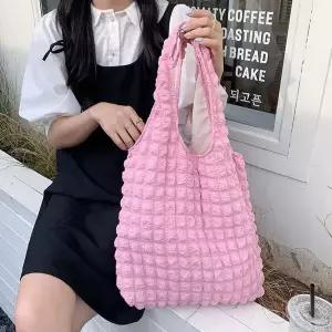 [하프클럽/]4컬러 경량 엠보 퀼팅 클라우드 숄더백 패딩가방