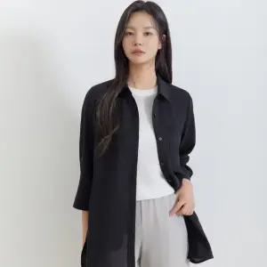 [지센] (2컬러) 솔리드 롱 블라우스 LFWSQ302