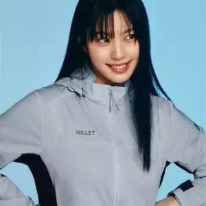 밀레 5007817161 등산 방수자켓 LD 쿨스트라이프 방풍 자켓 MXUUJ561 5005736