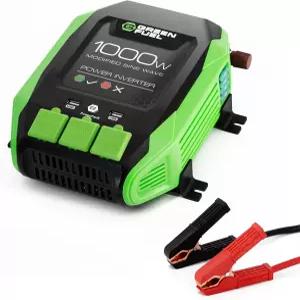 DC 12V ~ 3X 120V AC 2X 2.4Am USB 장착 브래킷 및 클램프가 포함된 연료 1000W 파워 인버터 2000W 피크