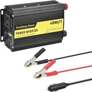 소형 및 경량 수정 사인파 파워 인버터 DC12V ~ AC110-120V 60Hz 정격 출력 전력 100W 200W 300W 400W (100