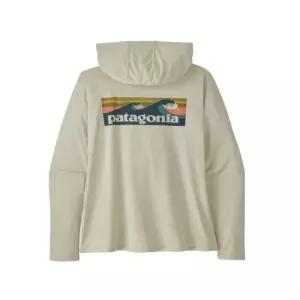 파타고니아 45474R5 긴소매티셔츠 래쉬가드 우먼즈 캐필린 쿨 데일리 후디 보드숏 로고 R5 5925077