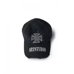 매장정품 ETCE CROSS DESTROYED CAP (BLACK)