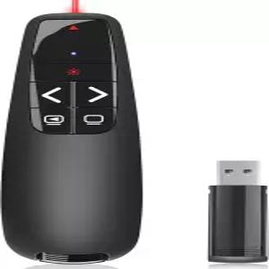 PowerPoint용 프레젠테이션 클리커 노트북용 원격 USB 무선 프레젠터 컴퓨터/Mac/PPT/Google 슬라이드