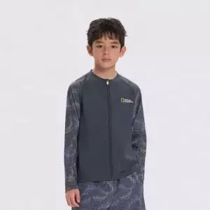 매장정품 NATIONAL GEOGRAPHIC KIDS K262URG620 래쉬가드 F-ZIP-2 DGREY 5009678176 280506