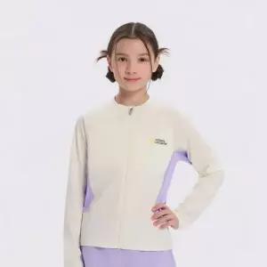 매장정품 NATIONAL GEOGRAPHIC KIDS K262GRG610 여아 세미크롭 래쉬가드 F-ZIP IVORY 5009651103 280526
