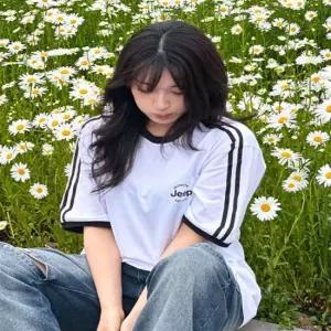 지프 JR5TSU131WH 여름옷 데일리룩 WAVY 트랙 반팔 티셔츠 5 4993595