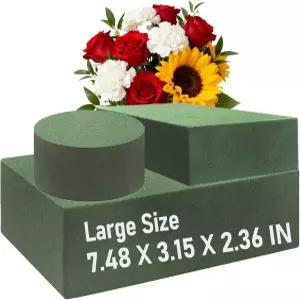 라이드힐 3팩 플로럴 폼 블록 대형 748인치 x 35인치 236인치 꽃꽂이 용품용 플라워 개 예술 공예 및 DIY