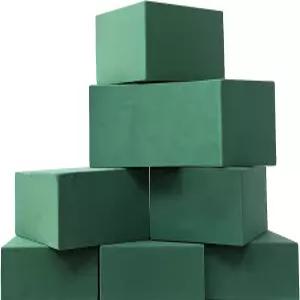 Qaduoduo 6PCS 플로럴 폼 블록 고흡수성 플라워 자르기 쉽고 모양 습식 및 건식 사용 무취 웨딩 센터