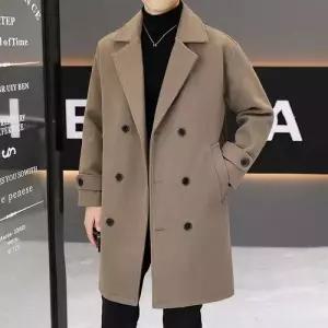 키체샵 남성 모직 가을 캐주얼 정장 자켓 칼라 코트 HO3