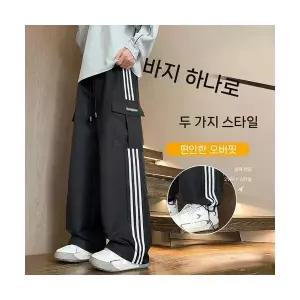 키체샵 남성 카고 바지 일자 가을 캐주얼 트렌드 HO3