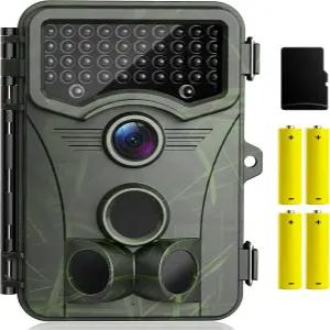 Vikeri 4K 48MP 트레일 카메라 시야 005초 타임 모션 활성화 30 와이드 48pcs의 야광 적외선 LED 24LCD