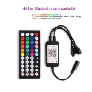 2pc 적외선 MusicLED 컨트롤러 44 키 IR 원격 사운드 센서 제어 2방향 5050 3528 5630 RGB LED 스트립 라이