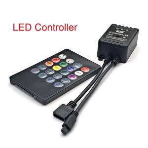 20 음악 키 IR 컨트롤러 블랙 원격 사운드 센서 RGB LED 스트립
