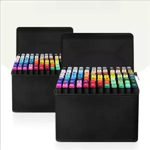 더블 디자인 마카 세트 컬러 60색 마카펜 80색 전문가용 미술