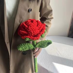 수제 대형 해바라기와 카네이션 꽃다발 사실적인 붉은 발렌타인데이 결혼식 어머니의 장미