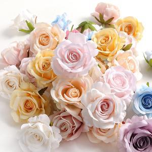 510PCS 장미 인공 실크 화환 사탕 상자 케이크