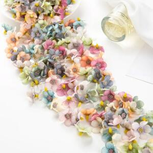 100200PCS 인공 사탕 상자 파티 수제 미니 화환 실크