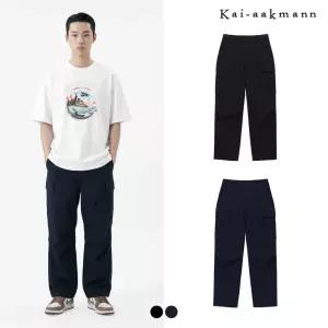 [택가 59000원][카이아크만]유니)나일론스판 1/2밴딩 루즈스트레이트 카고모듈(FKRMCNE750P)