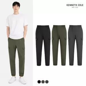 [케네스콜]남)나일론스판 풀밴딩 테이퍼드 카고조거 (EKTMCNJ120P)