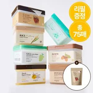[스킨푸드][1+1] 5분퀵 데일리 마스크팩 30매+ (증정) 마스크리필15매