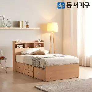 동서가구 미휴 수납헤드 깊은서랍 침대 (SS/Q/매트선택)