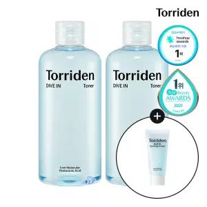 [SET] 토리든 다이브인 저분자 히알루론산 토너 300ml X 2개 (+수딩크림 20ml)