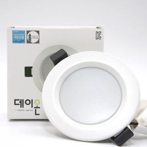 데이온 LED 4인치 10W 다운라이트 화이트 블랙 매입등 매립등