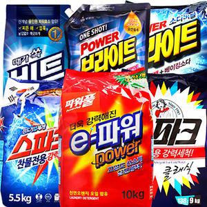 세탁세제 10kg x 2개 가루 스파크 드럼 수퍼타이
