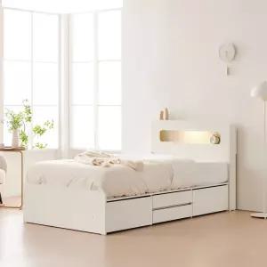 룸인 LED 2단 4서랍 수납침대 SS 양면매트포함 DF926708