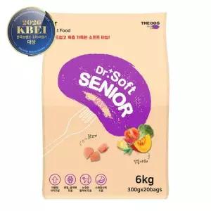 닥터소프트 프리미엄 치킨 노령견용 6kg +계란찜 1박스)