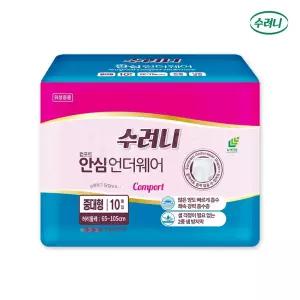 [추천상품] 수려니 컴포트 안심 언더웨어 중대형(10매입 x 8팩) 성인용 속옷형 요실금 기저귀 n