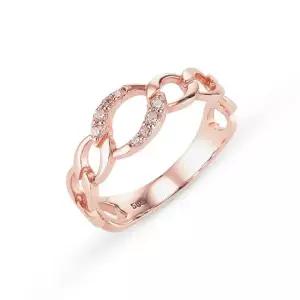 도로시 18k 글로즈 오벌 체인 반지