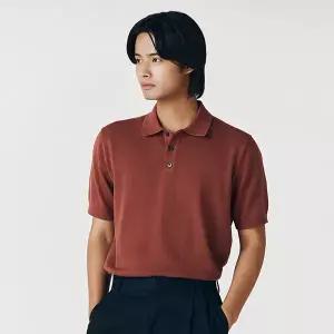 [지오다노] 054523 12gg 코튼 폴리 반팔 저지 폴로넥