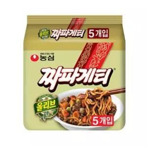 농심 올리브 짜파게티 멀티팩 140g 5개입
