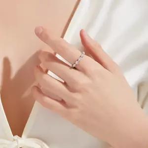 도로시 18k 마퀴즈컷 랩 다이아몬드 이터니티 반지 6호 9호)