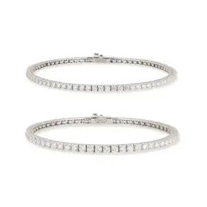 도로시 18k 텐션 랩 다이아몬드 테니스 팔찌 2mm 17.5cm)