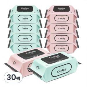 쿠잉 네이쳐 엠보싱 아기물티슈 캡형 45gsm, 120매, 30세트 one option