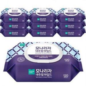 모나리자 마일드 물티슈 120매, 10개 one option