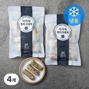 착한마을마음이가 서리태현미가래떡 (냉동) 500g, 4개 one option