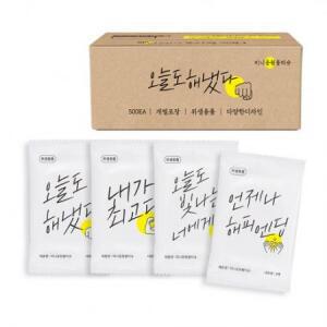 미니응원 물티슈, 43g, 1매, 500개 one option
