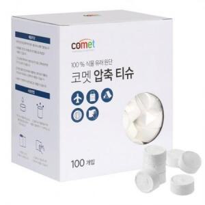 코멧 압축 티슈, 100개입, 1개 one option