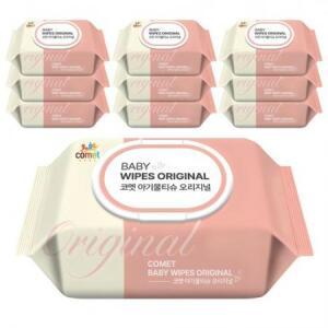 코멧 아기물티슈 오리지널 캡형, 50g, 100매, 10개 one option