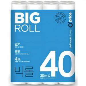 킴스클럽 OPRICE 빅롤화장지 3겹 30m, 40개입, 2개 one option