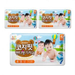 코멧 베이비 코지핏 팬티형 기저귀 남여공용, 4단계, 126매 one option