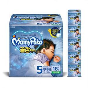 마미포코 꿀잠팬티 남여공용, 5단계, 108매 one option