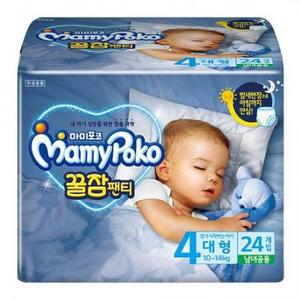 마미포코 꿀잠팬티 남여공용, 4단계, 24매 one option