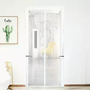 [홈앤시스] 스트라이프 문 모기장(100x210cm) (화이트)