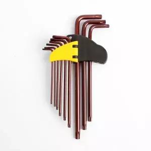 고급형 9종 육각 별렌치(홀)(17.5cm) / 육각렌치세트