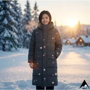 [네파](대전신세계)역시즌할인 안유진픽 공용 업사이폰 고어 윈드스토퍼 구스 롱다운 7KF2020